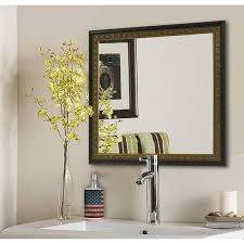 Framed Square Bathroom Vanity Mirror