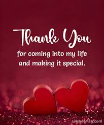 thank you my love messages and es