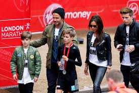 the beckhams cheer on romeo in the