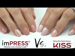 impress press on manicure vs kiss nail