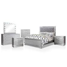 Silver And Gray Queen Bedroom Set