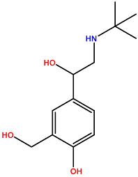 Salbutamol 200 Mg Formula Image