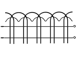 decorative garden border fence for