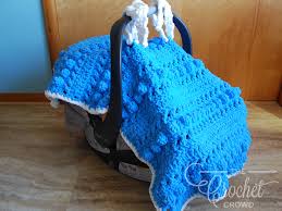 Crochet Hugs Kisses Car Seat Cover