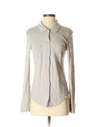 Details About Michael Stars Women Gray Long Sleeve Top One Size