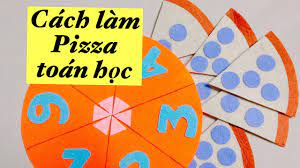 Cách làm đồ chơi phát triển tư duy toán học cho bé - Bánh pizza toán học -  YouTube