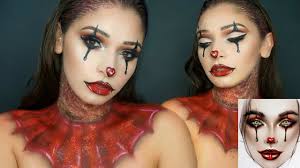 jester clown halloween makeup