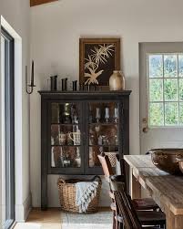Black Farmhouse China Cabinet With