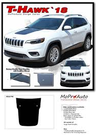 Details About 2017 2018 2019 Jeep Cherokee Hood Decal Trailhawk 3m Pro Vinyl Graphics Stripes