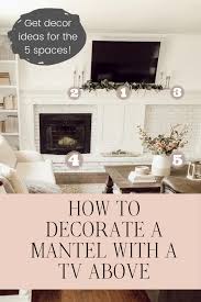 how to easily decorate a mantel with a