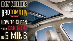 how to clean the car internal roof
