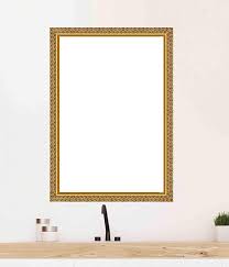 Golden Frame Mirror Stylish Framed Wall