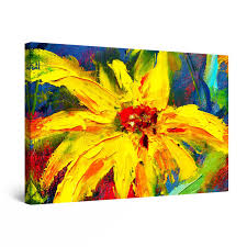 canvas wall art abstract yellow red