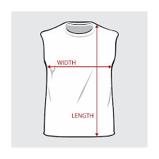 uni sleeveless jersey size chart