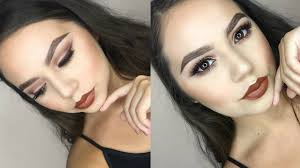 monochromatic brown makeup tutorial