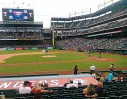 Globe Life Park In Arlington Section 20 Home Of Texas Rangers
