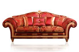 clic sofa imperial in red fabric
