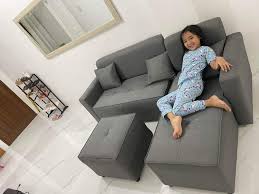 mini sofa l shape 74 48 inches