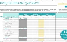 How To Make Wedding Budget Spreadsheet On Excel Template Pianotreasure