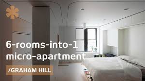 Now reading 5 design secrets of women who live in small spaces. 6 Rooms Into 1 Morphing Apartment Packs 1100 Sq Ft Into 420 Youtube