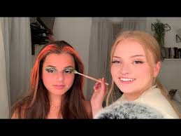 asmr doing my friends makeup you