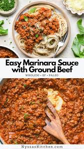 easy marinara sauce with ground beef