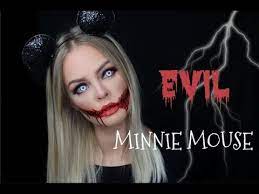 evil minnie mouse halloween makeup