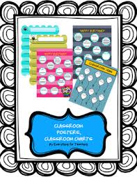 Classroom Posters Classroom Charts Class Rules Posters Organizers