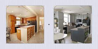 Factor in 1/3 of the budget for cabinets, 1/3 for countertops, sinks, faucets and appliances and 1/3 for installation of the project. 15 Diy Kitchen Cabinet Makeovers Before After Photos Of Kitchen Cabinets