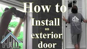 How to install an exterior door and jamb. Replace. Easy! The Home Mender. -  YouTube