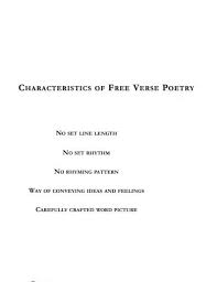 30 free verse poem exles