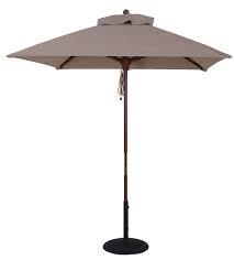 6 5 Ft Wood Market Square Umbrella