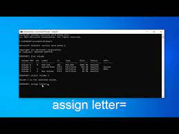change drive letter using command