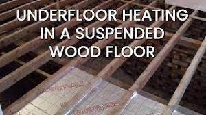 underfloor heating in a suspended wood