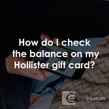 balance on my hollister gift card