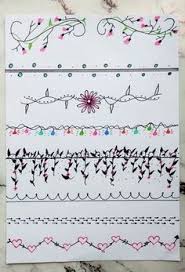 ¿necesitas ideas para decorar tu cuaderno y apuntes? Margenes Para Hojas Blancas Faciles Y Bonitos A Mano Tumblr Modelos De Unas