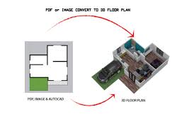 Convert To Realistic 3d Floor Plan