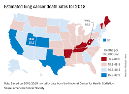 States Show Large Disparities In Lung Cancer Mortality