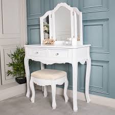 Dressing Table Mirror Stool Set