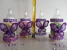 Welcome your guests with a baby shower banner from zazzle. 12 Purple Fillable Butterfly Bottles Baby Shower Favors Prizes Girl Decorations Ebay