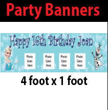 personalised party banners in