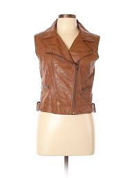 Details About American Rag Cie Women Brown Faux Leather Jacket Xl