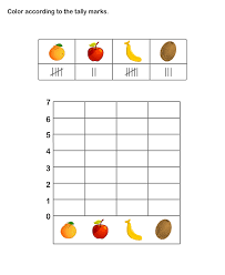 Printable Math Practice Sheet For Kids Tally Chart