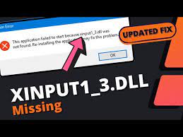 xinput1 3 dll is missing from your