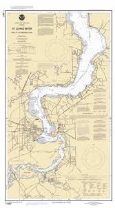 St Johns River Racy Pt To Crescent Lake Nautical Chart