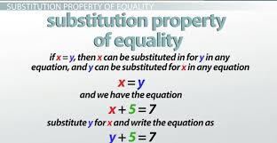 substitution property of equality