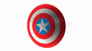 captain america cartoon shield 3d model