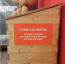 The most commom method is burning the torn or tattered flag in a special. The Home Depot Memorial Day Mystery The Case Of The Home Depot S American Flag Disposal Box