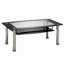 Black Glass Top Display Coffee Table