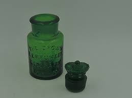 Antique Green Glass The Crown Perfumery
